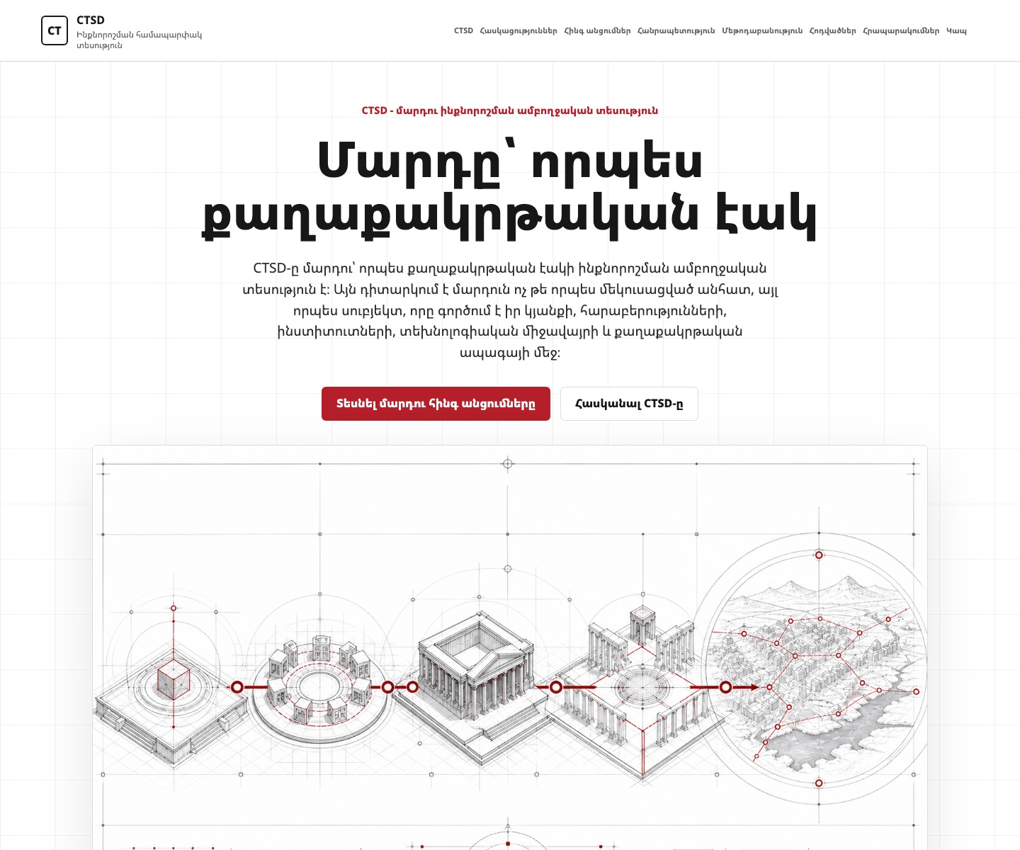 ctsd.am կայքի գլխավոր էջի վիզուալը